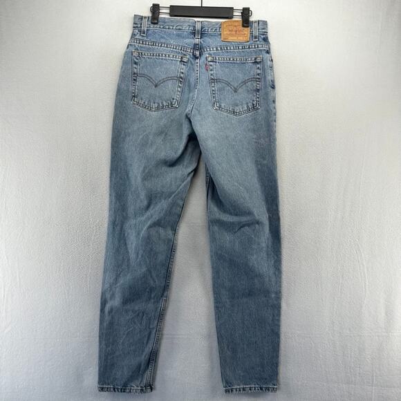 Vintage Levis Jeans Women's 12 Fits 30x33 Relaxed Tapered 550 Light Wash y2k - Picture 9 of 13